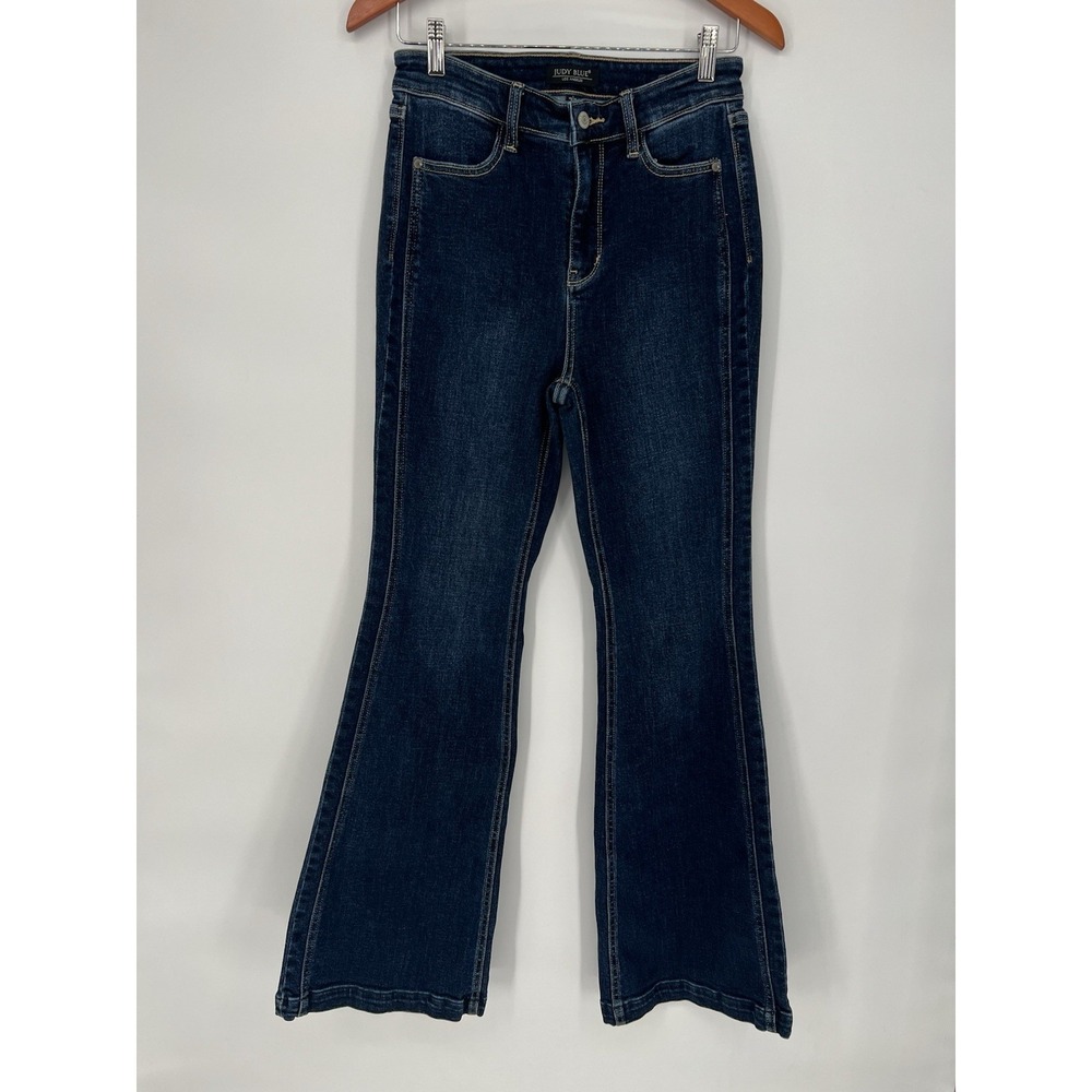 Judy Blue High Waist Angled Side Seam Detail Flare Jeans Style 82538‎ Size 7/28